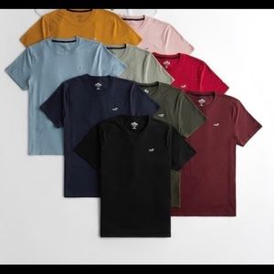 Hollister shirt crewneck extra small xs 10 pack